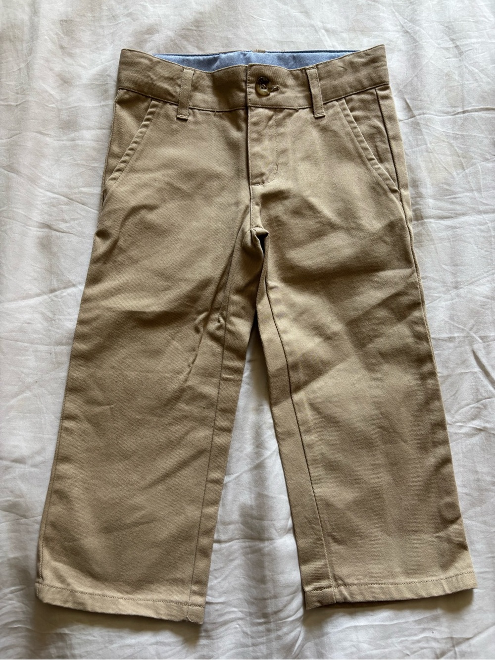 Janie and Jack Khaki Straight Leg Chinos